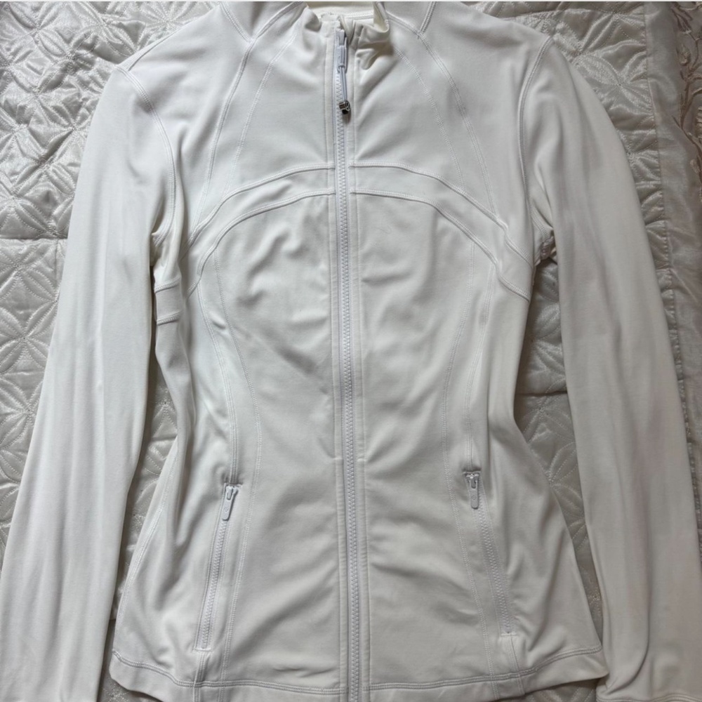 White Lululemon Define Jacket